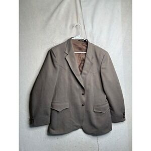 Farah of Texas Countrywear Western Blazer Tan Brown Vintage Sport Coat 44R